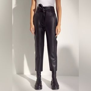 COPY - Aritzia Wilfred Tie-Front Pants Vegan Leather